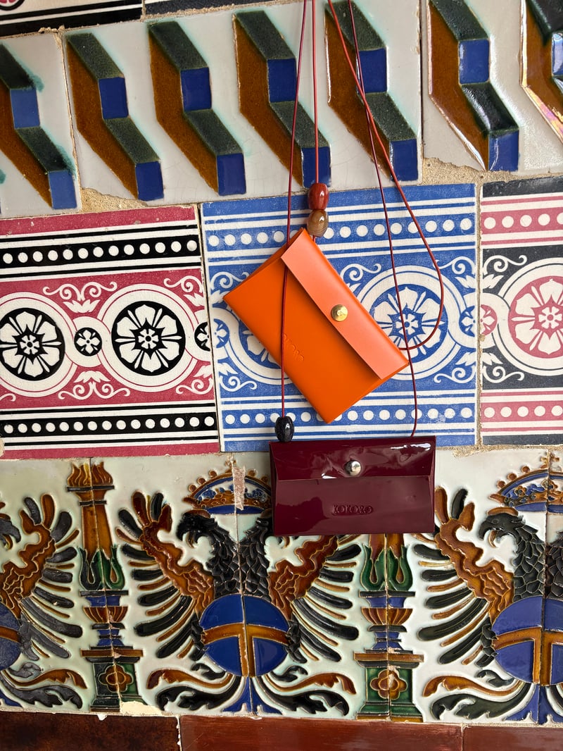 Origami Necklace Wallet - Orange