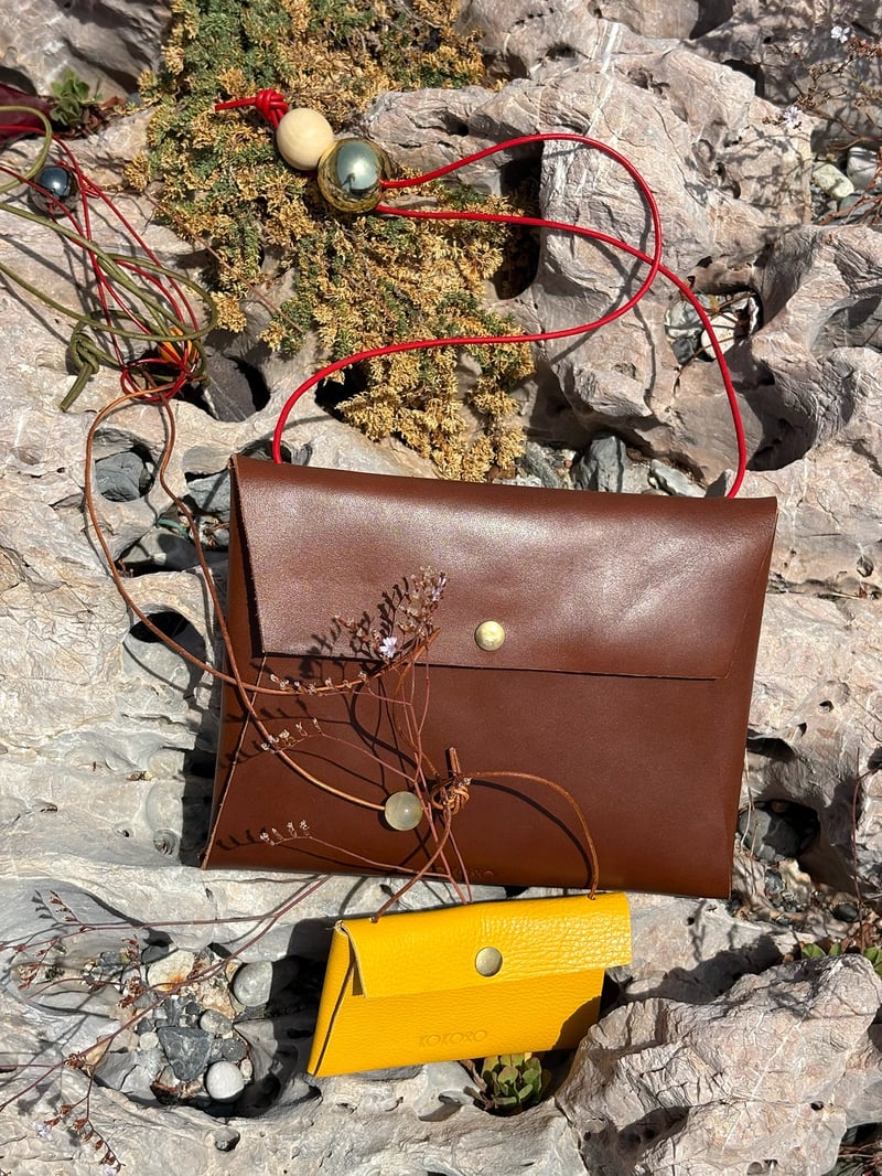 Origami Necklace Wallet - Yellow