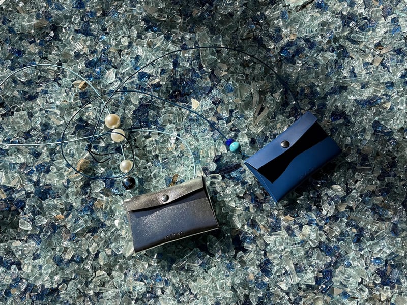 Origami Necklace Wallet - Black