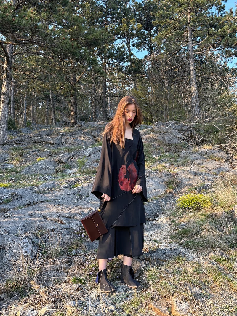 Medium Origami Bag L – Dark Brown
