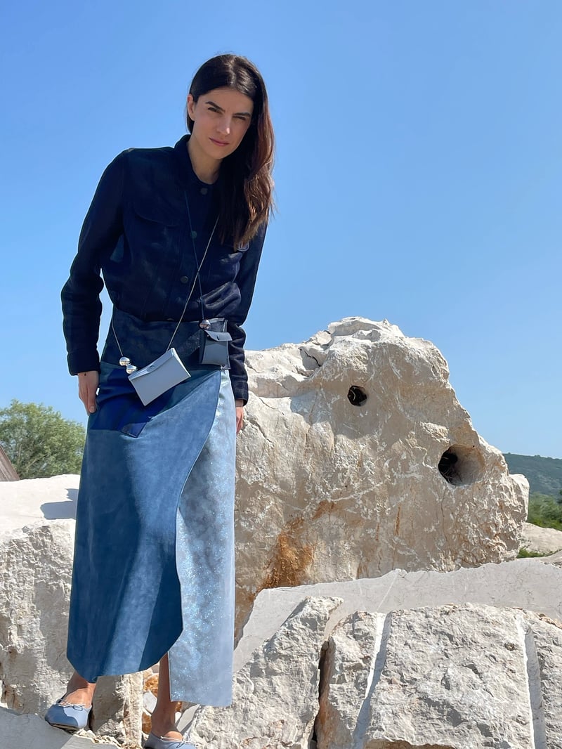 Waves Midi Skirt
