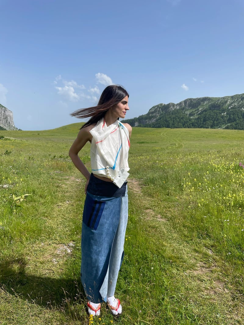 Waves Midi Skirt